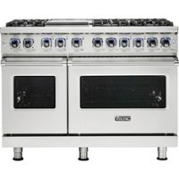 Viking - Freestanding Double Oven Gas Convection Range - Stainless steel - Front_Zoom