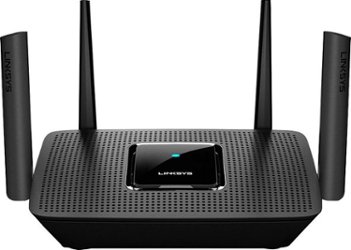 Linksys - AC2200 Tri-Band Mesh WiFi 5 Router - Black - Front_Zoom
