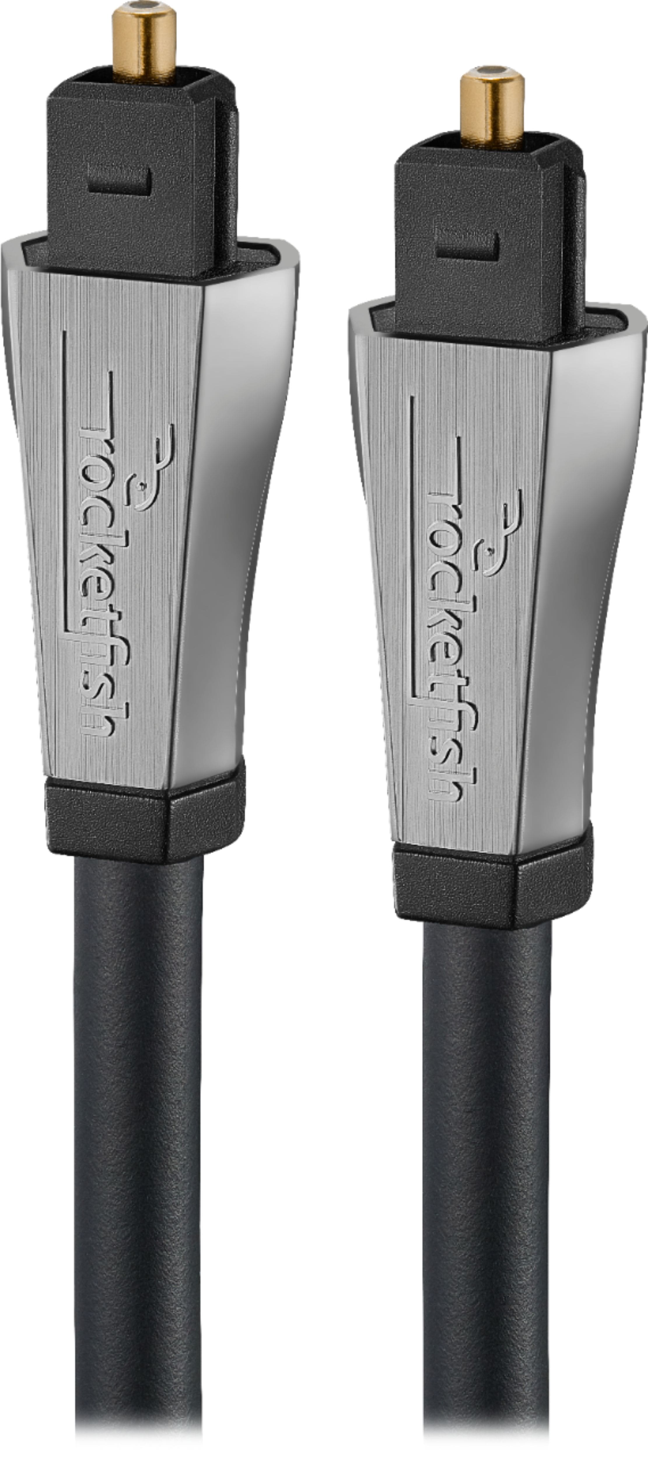 Rocketfish™ - 25' Toslink Optical Audio Cable - Black - Front_Zoom