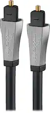 Front. Rocketfish™ - 25' Toslink Optical Audio Cable - Black.
