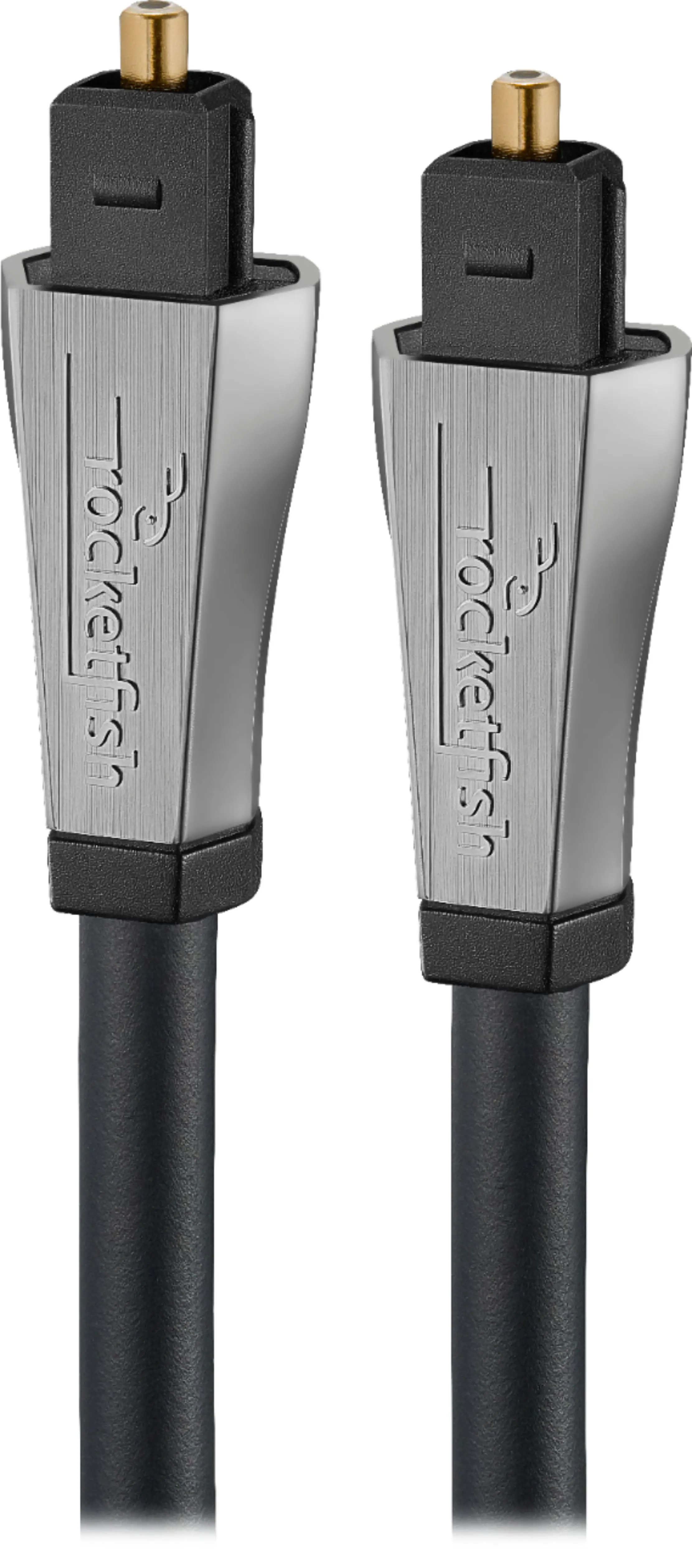 Front. Rocketfish™ - 25' Toslink Optical Audio Cable - Black.