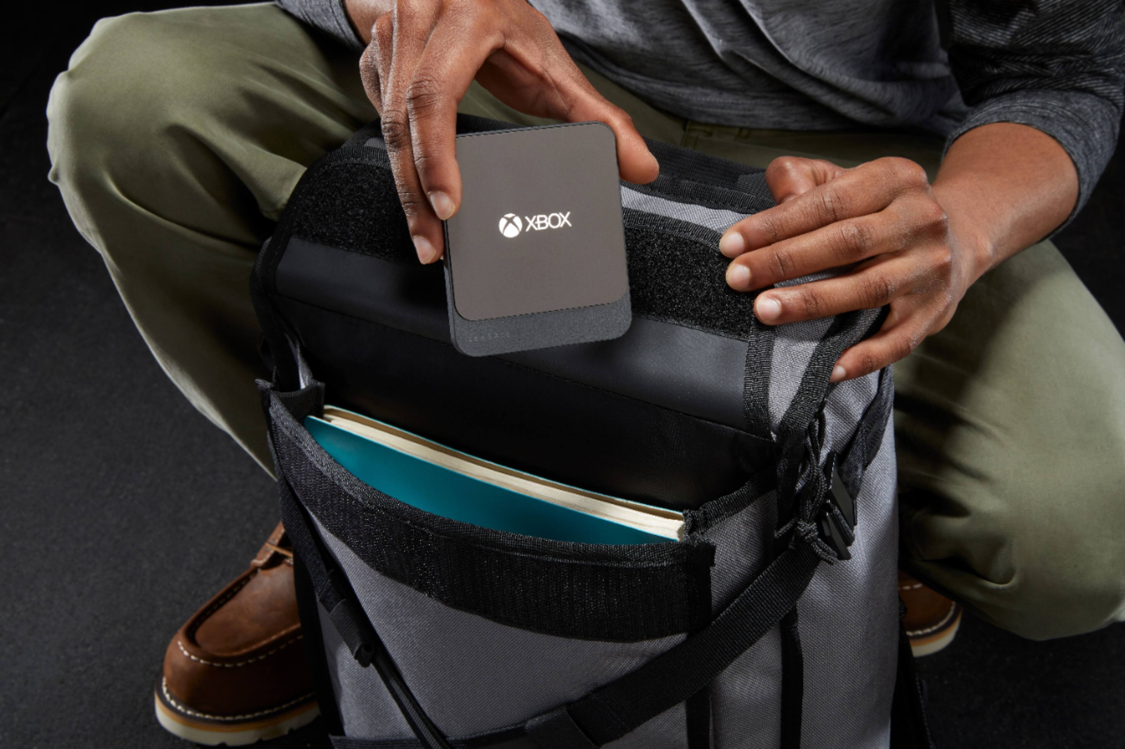 Alt View 14. Seagate - Seagate Game Drive for Xbox Officially Licensed 1TB External USB 3.0 Portable Solid State Drive- Black - Black.