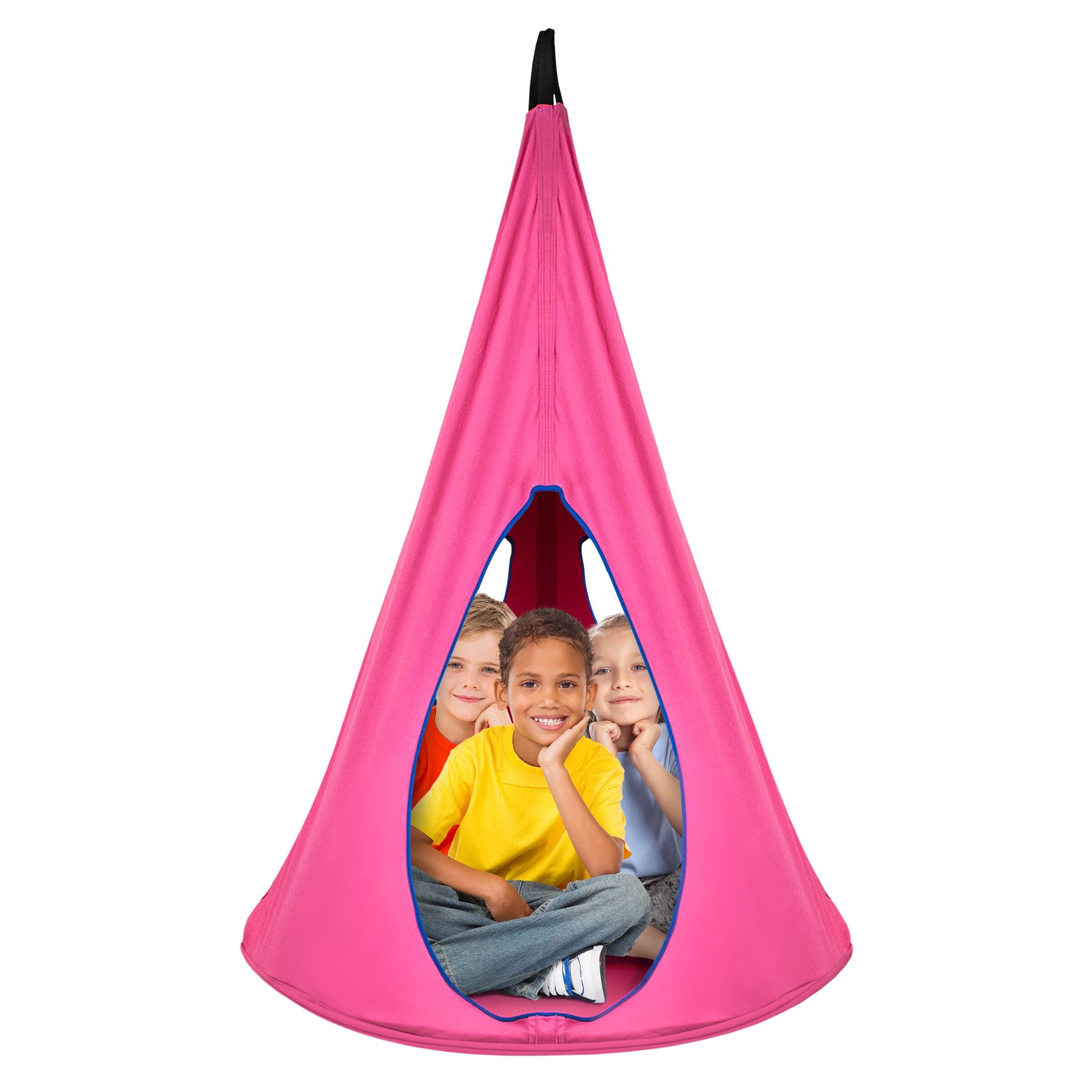Front. Sorbus - Sorbus Pod Swing for Kids,  Durable Hanging Hammock Chair w/Adjustable Rope,  2 Windows & 1 Entrance.