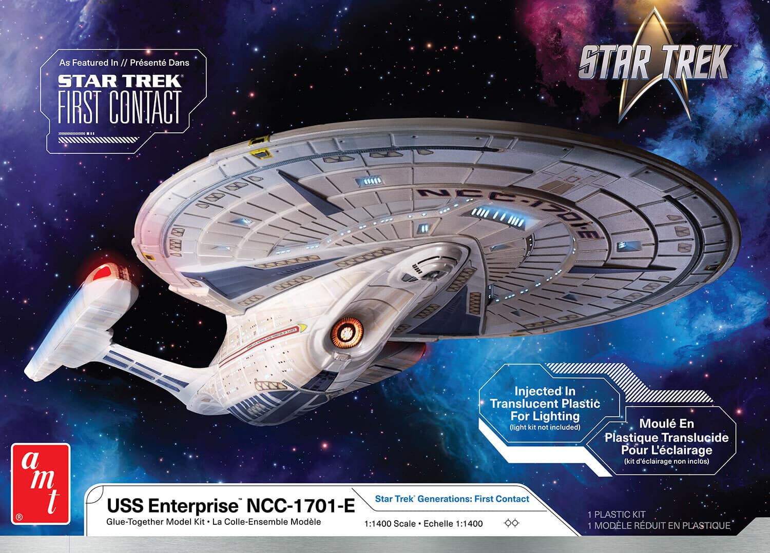 PopMarket - Star Trek U.S.S. Enterprise NCC1701E (Translucent) AMT Model Kit - COLLECTIBLES - Multicolor price history on PriceWatchPro