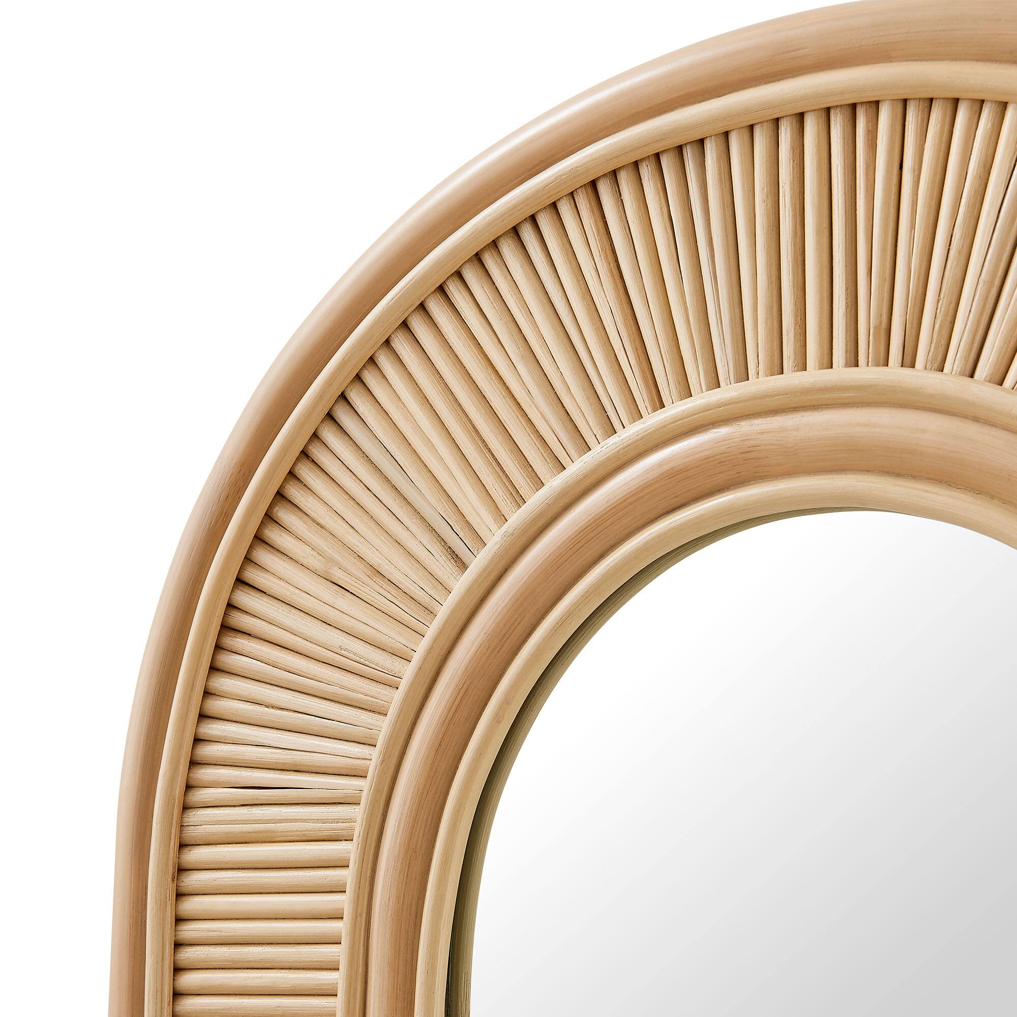 Alt View 4. Modway - Sovana Oval Rattan Wall Mirror by Modway - Natural.