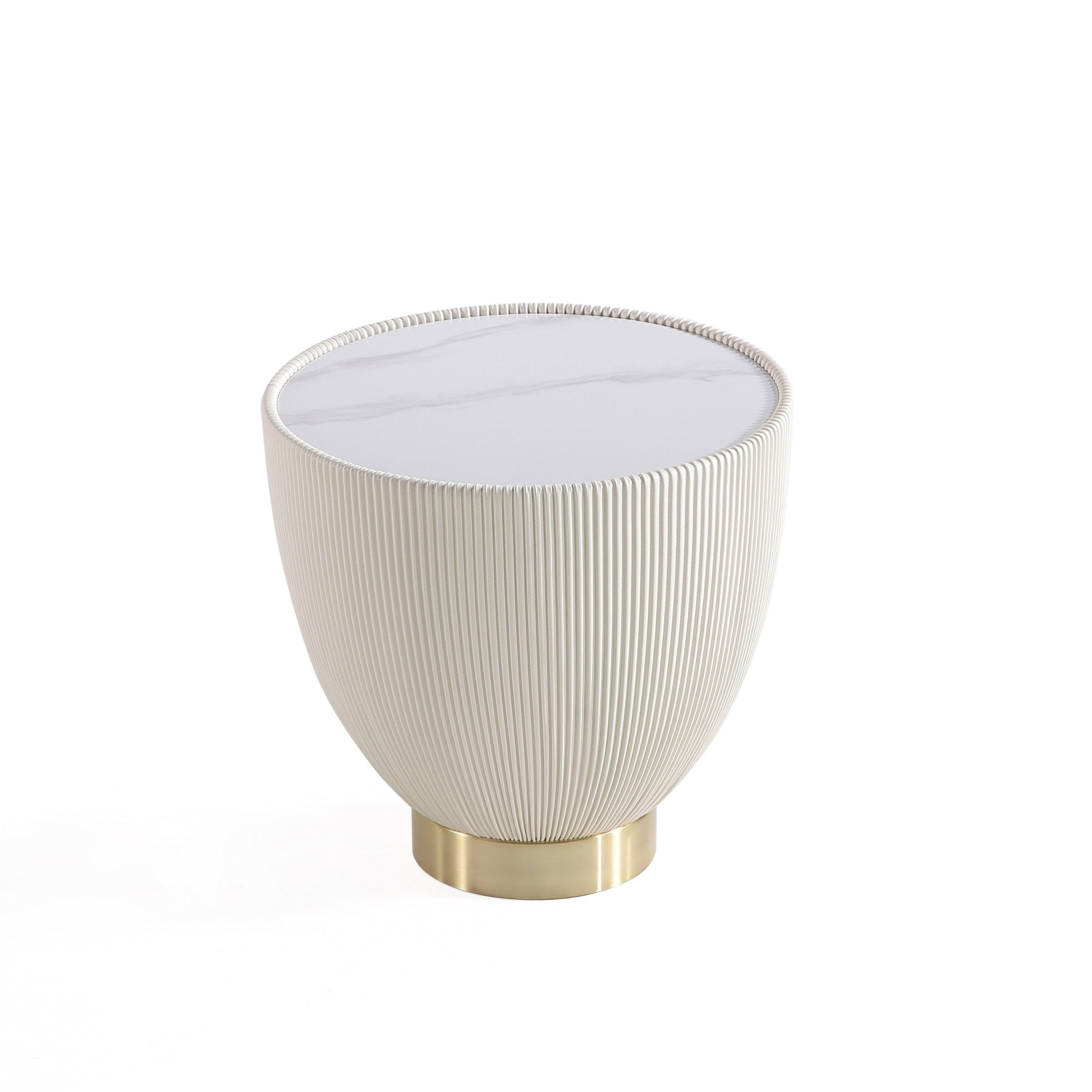 Alt View 7. Manhattan Comfort - Anderson Modern 2-Piece End Table - Cream.