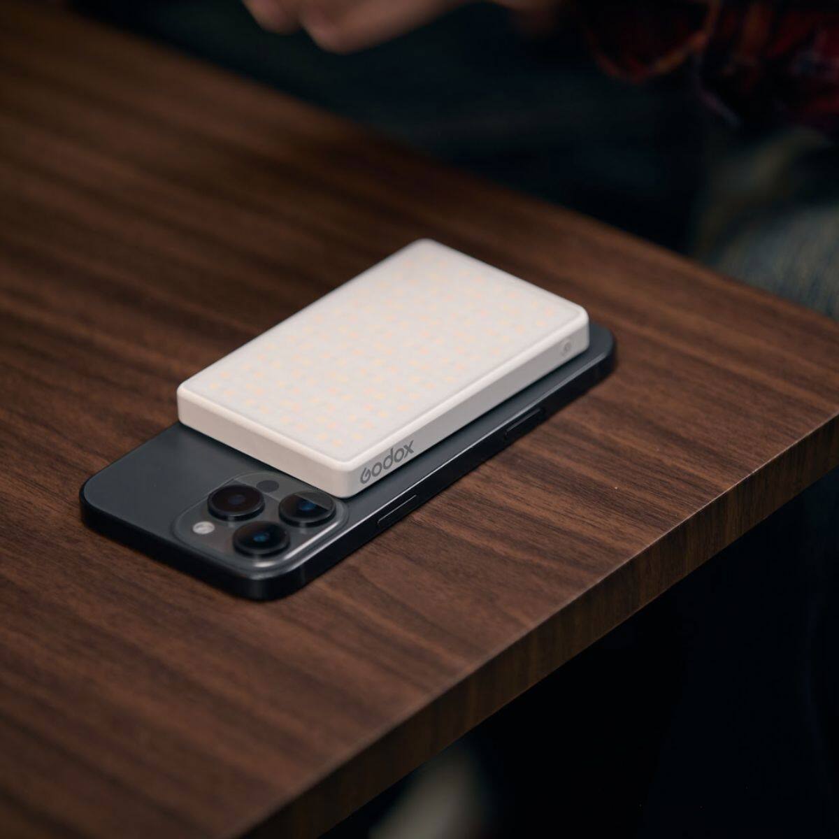 Alt View 5. Godox - Godox MA5R RGB LED Light and Power Bank (Black).