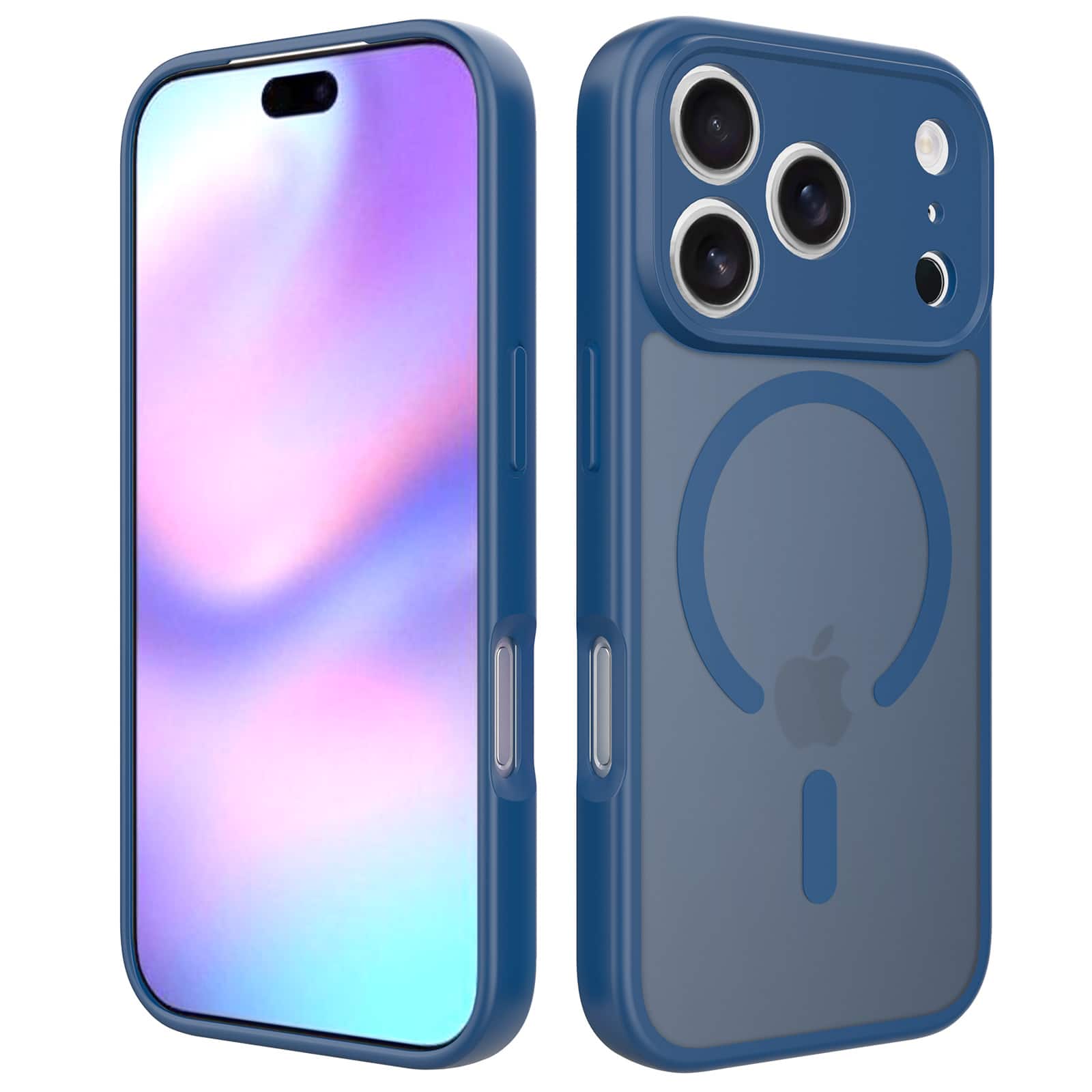 Dteck - for Apple iPhone 17 Pro Max Slim Magnetic Case,Shock-absorbent Rugged Back Cover,Skin-Feel Matte PC TPU Hybrid Shell - Blue price history on PriceWatchPro