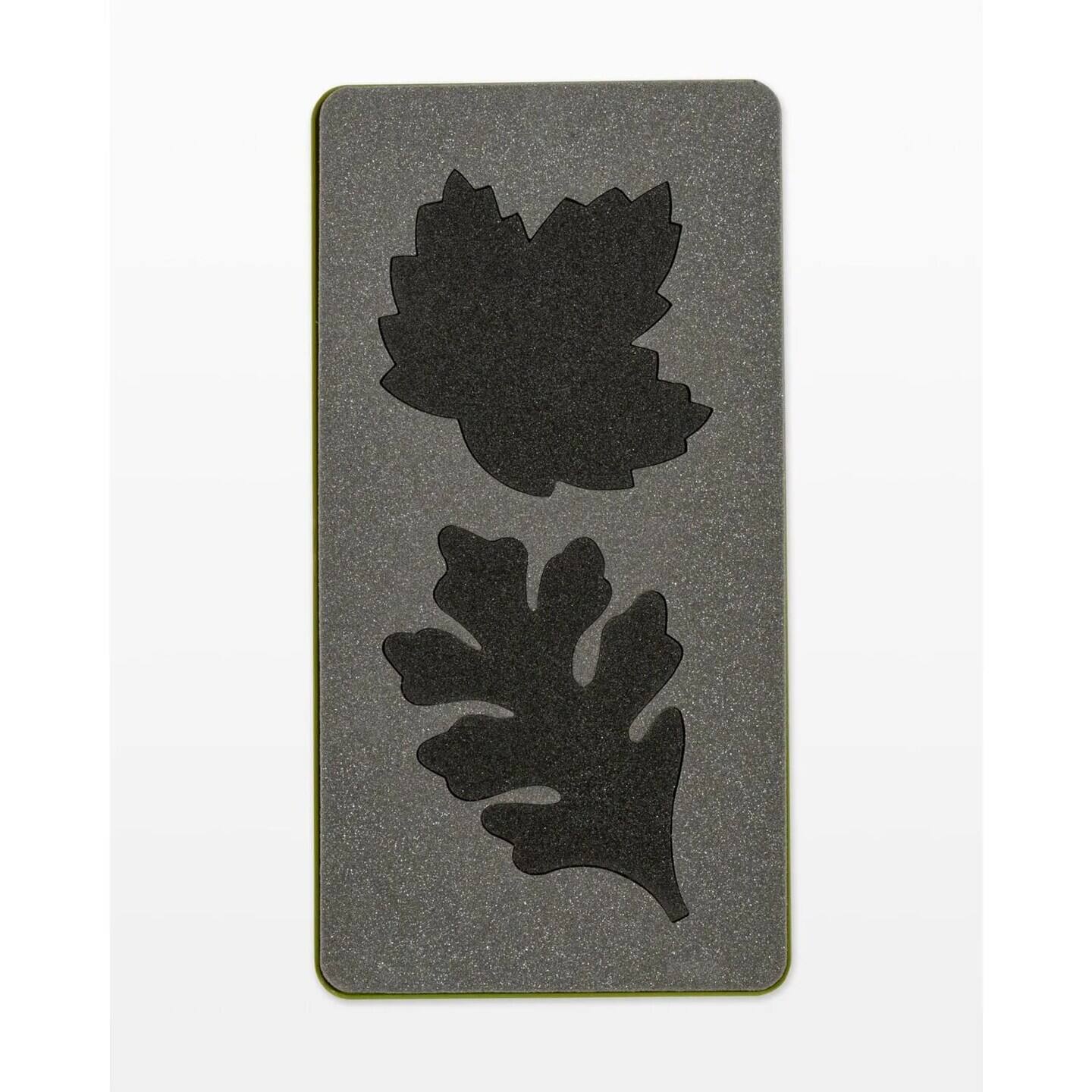 Left. AccuQuilt - GO! Rustling Leaves #2- Maple and Oak (Large) Die - Multicolor.