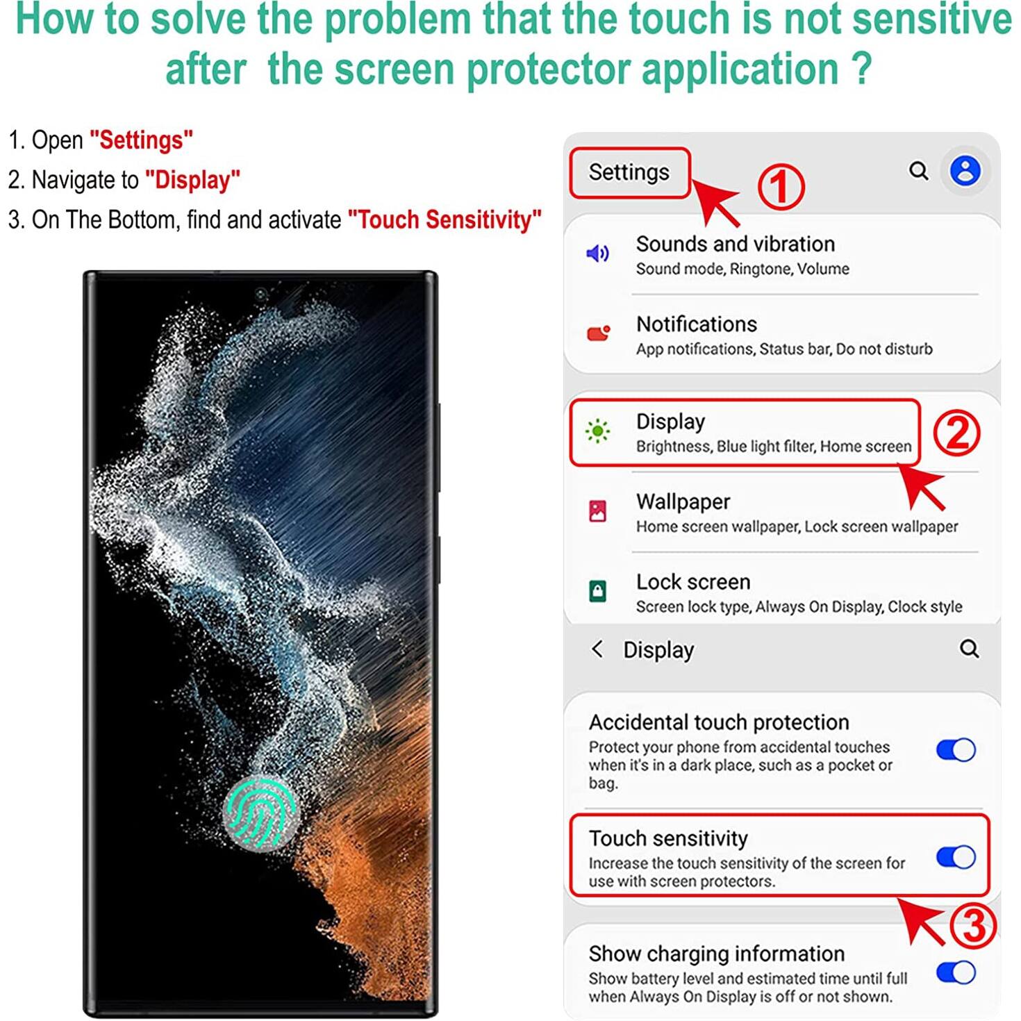 Alt View 13. SaharaCase - ZeroDamage Ultra Strong+ Tempered Glass Screen Protector for Samsung Galaxy S22 Ultra - Clear.