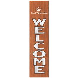 Jardine - Harold Washington College Phoenix 12" x 48" Outdoor Leaner Welcome Sign - Orange