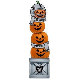 Fan Creations - Las Vegas Raiders 31" Stacked Pumpkin Leaner - Multicolor
