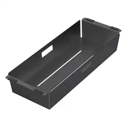 Front. Whitehaus - Noah Plus Stainless Steel Sink Colander - Black.