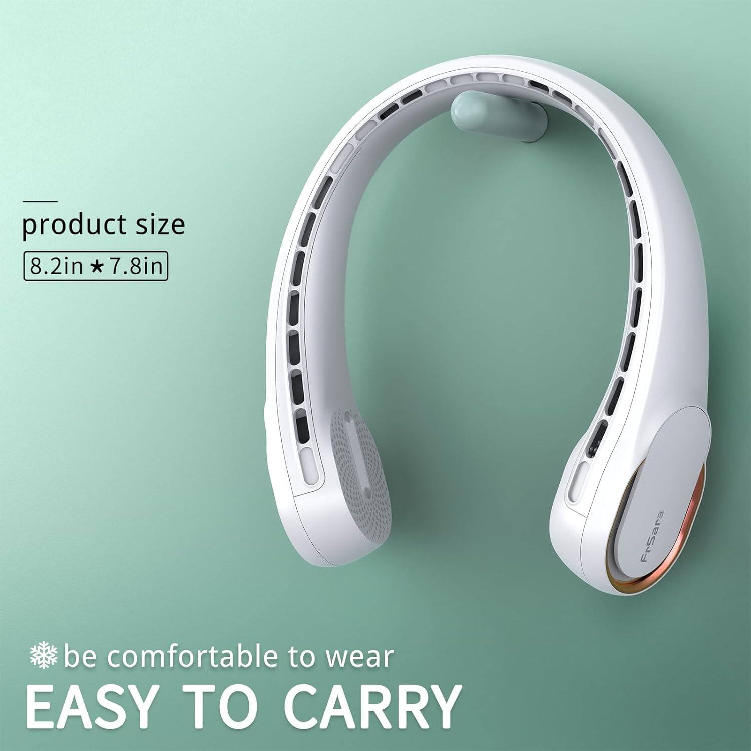 product size 8.2in * 7.8in  
FrSara  
be comfortable to wear  
EASY TO CARRY