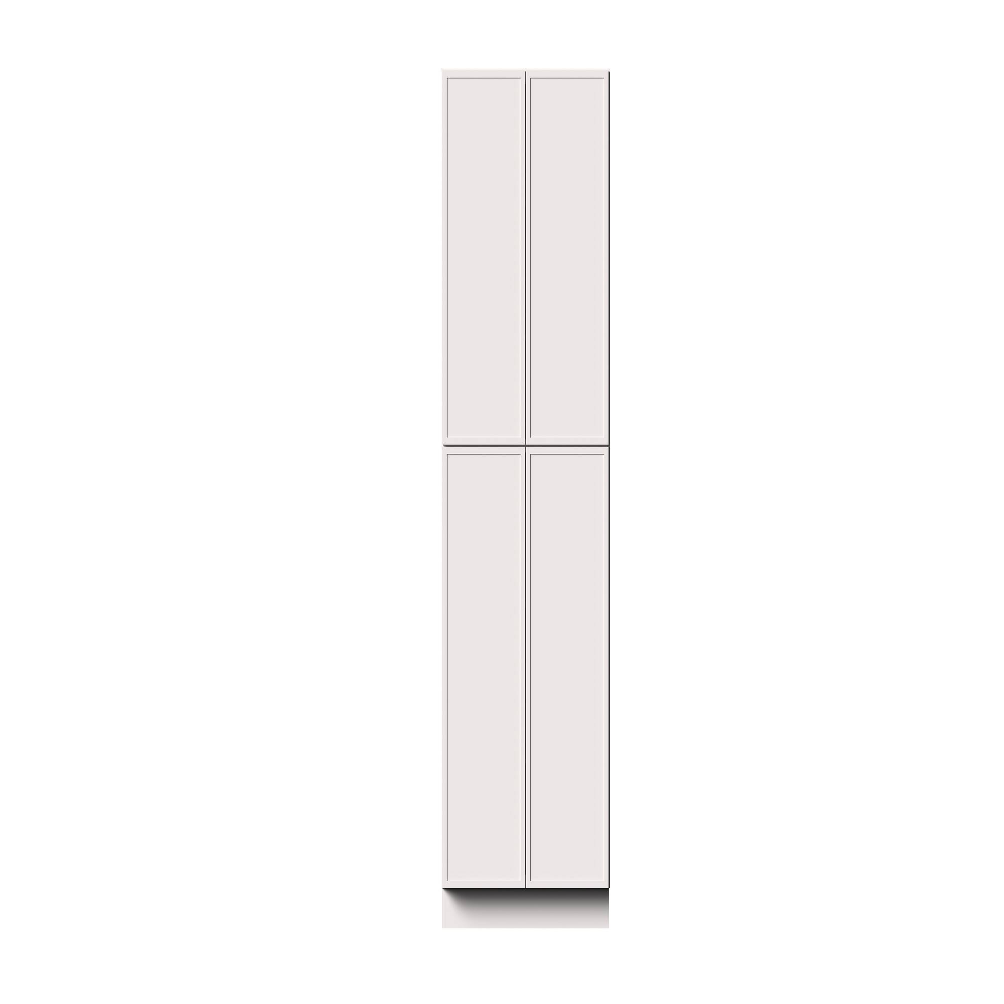 Alt View 1. Boyel Living - 30-in W x 96-in H x 27-in D Slim Shaker RTA Kitchen Pantry Tall Cabinet with Soft-Close - Snow White.
