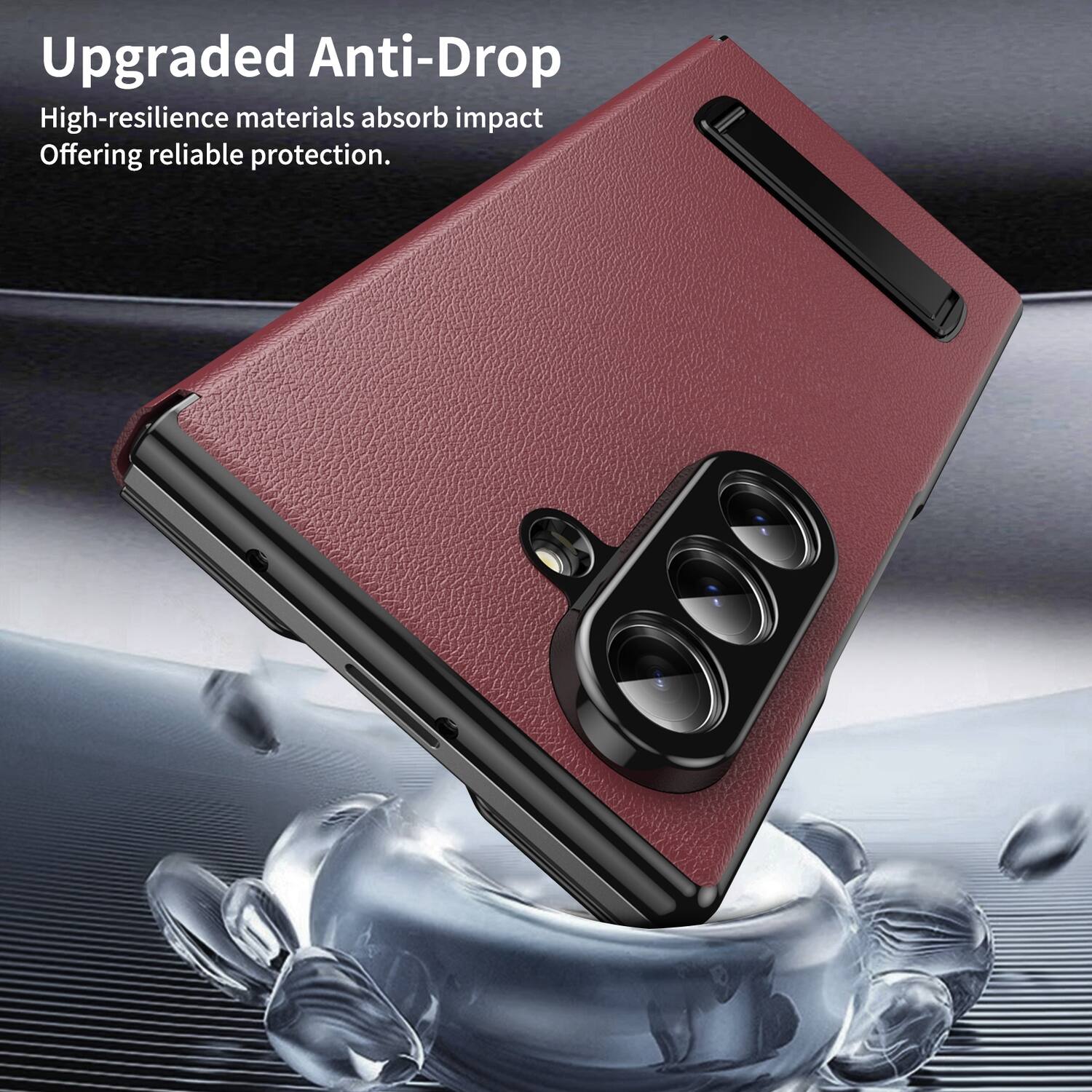 Upgraded Anti-Drop  
High-resilience materials absorb impact  
Offering reliable protection.