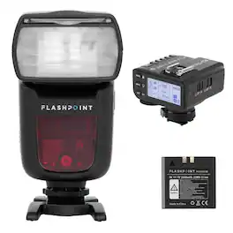 Flashpoint - Zoom Li-on R2 VING V860IIs TTL On-Camera Flash Speedlight with X2 TTL Trigger Kit for Sony Cameras