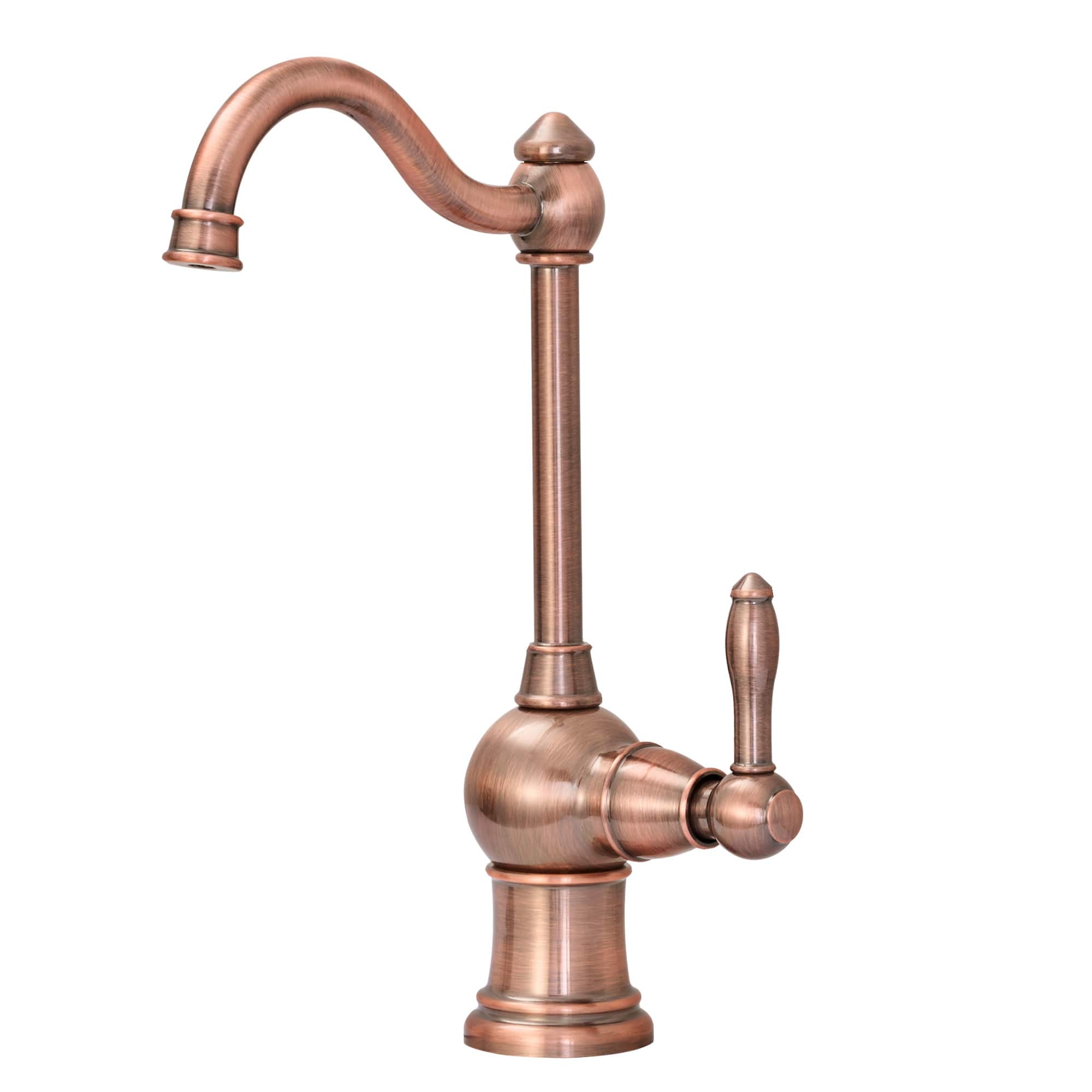 Solid Brass One-Handle 360° Swivel Lead-Free Kitchen Water Filter Faucet
