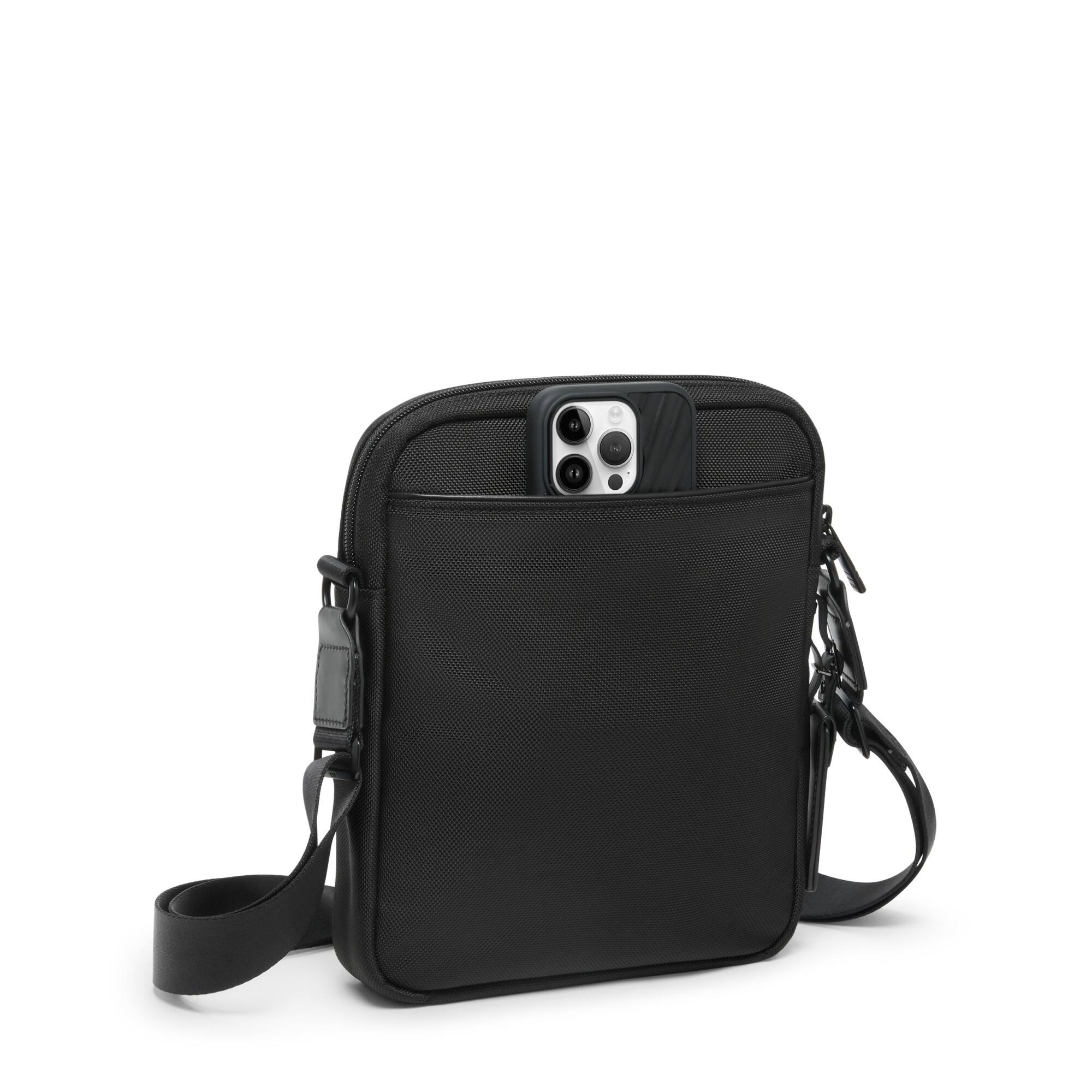 Left. TUMI - Alpha Medium Crossbody Bag - Black.