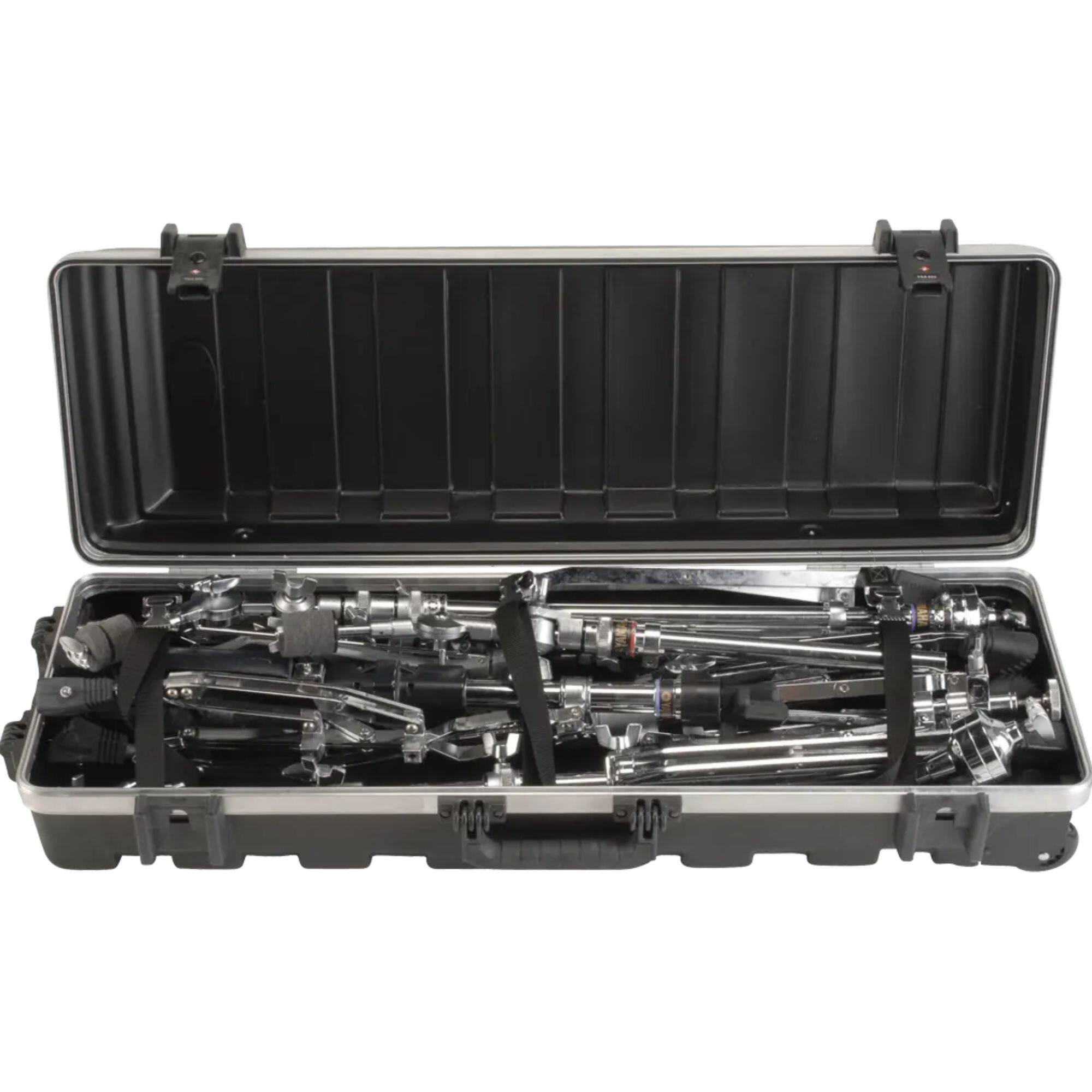 Alt View 4. SKB - SKB vSeries 3611 Hard Case with Wheels for Mic Stand and Drum Hardware Transport.