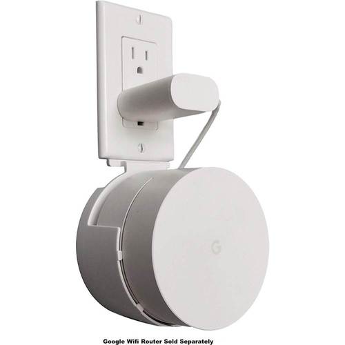 Mount Genie - The Pro Outlet Mount for Google Wi-Fi (2-Pack) - White