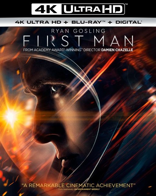 Front Standard. First Man [Includes Digital Copy] [4K Ultra HD Blu-ray/Blu-ray] [2018].