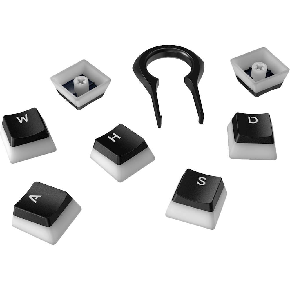 Alt View 12. HyperX - Double Shot PBT Keycap Set - Black/White.