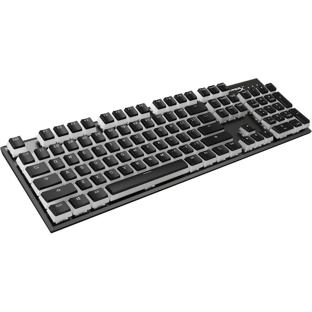 Alt View 13. HyperX - Double Shot PBT Keycap Set - Black/White.