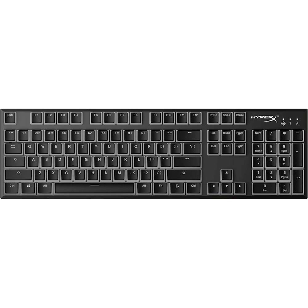 Alt View 17. HyperX - Double Shot PBT Keycap Set - Black/White.