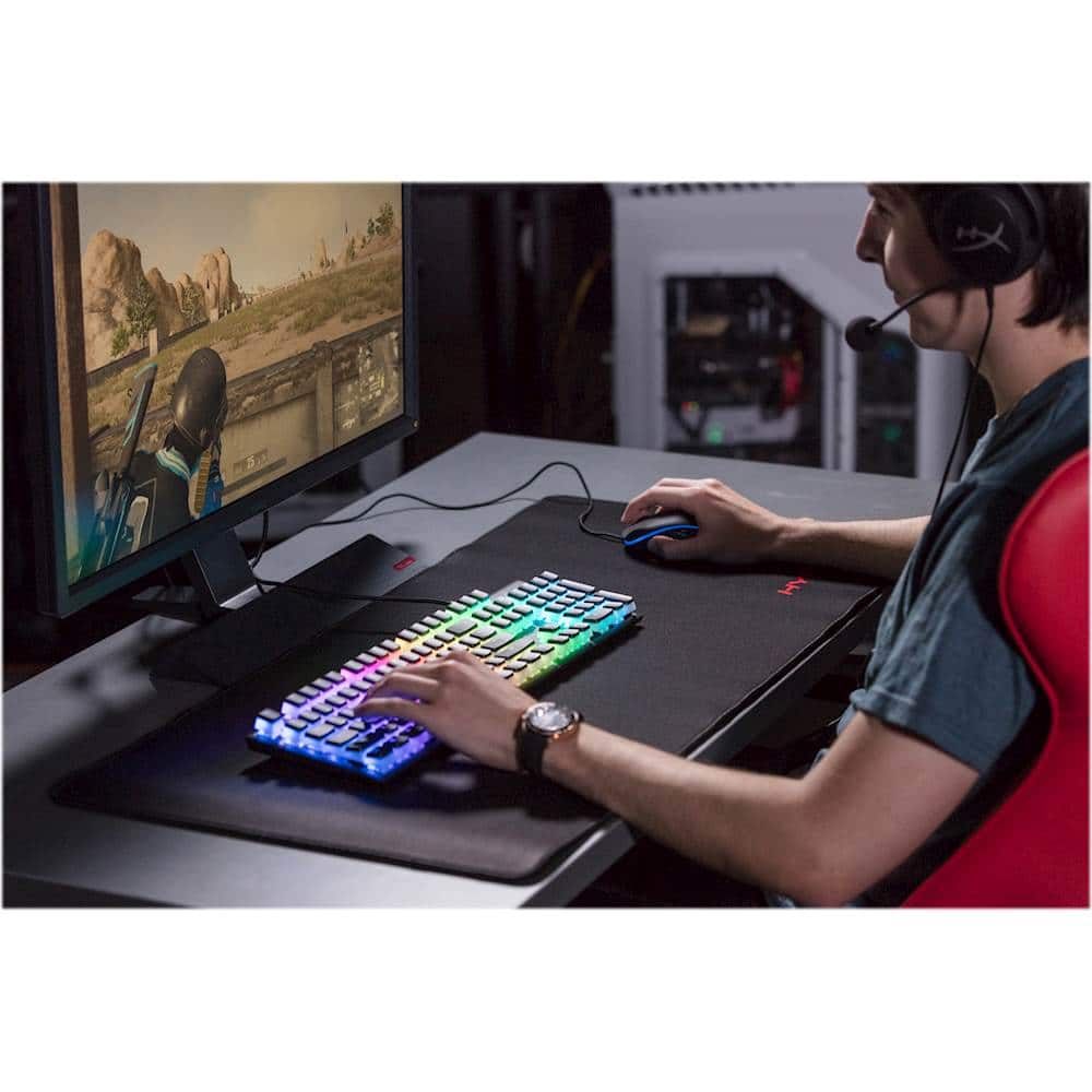 Alt View 18. HyperX - Double Shot PBT Keycap Set - Black/White.