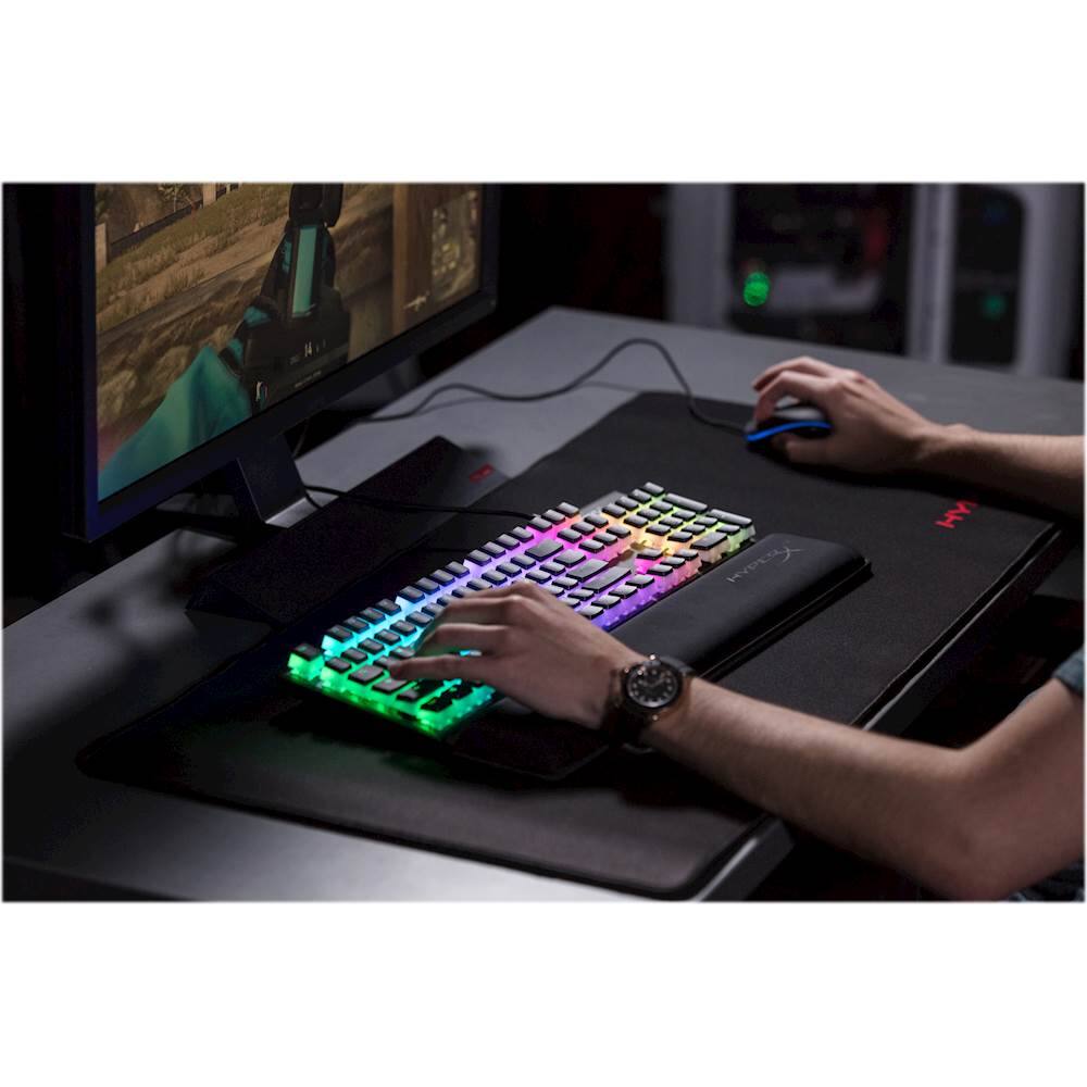 Alt View 19. HyperX - Double Shot PBT Keycap Set - Black/White.