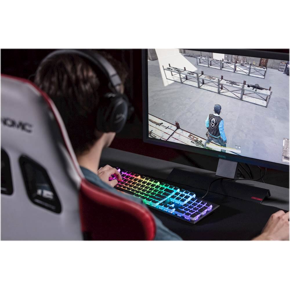 Alt View 21. HyperX - Double Shot PBT Keycap Set - Black/White.