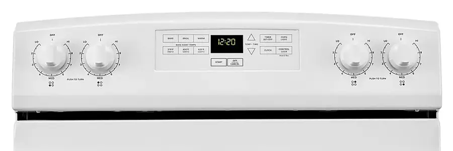 Alt View 12. Amana - 4.8 Cu. Ft. Freestanding Electric Range - White.