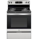 GE - 5.3 Cu. Ft. Self-Cleaning Freestanding Electric Range - Stainless steel - Front_Standard