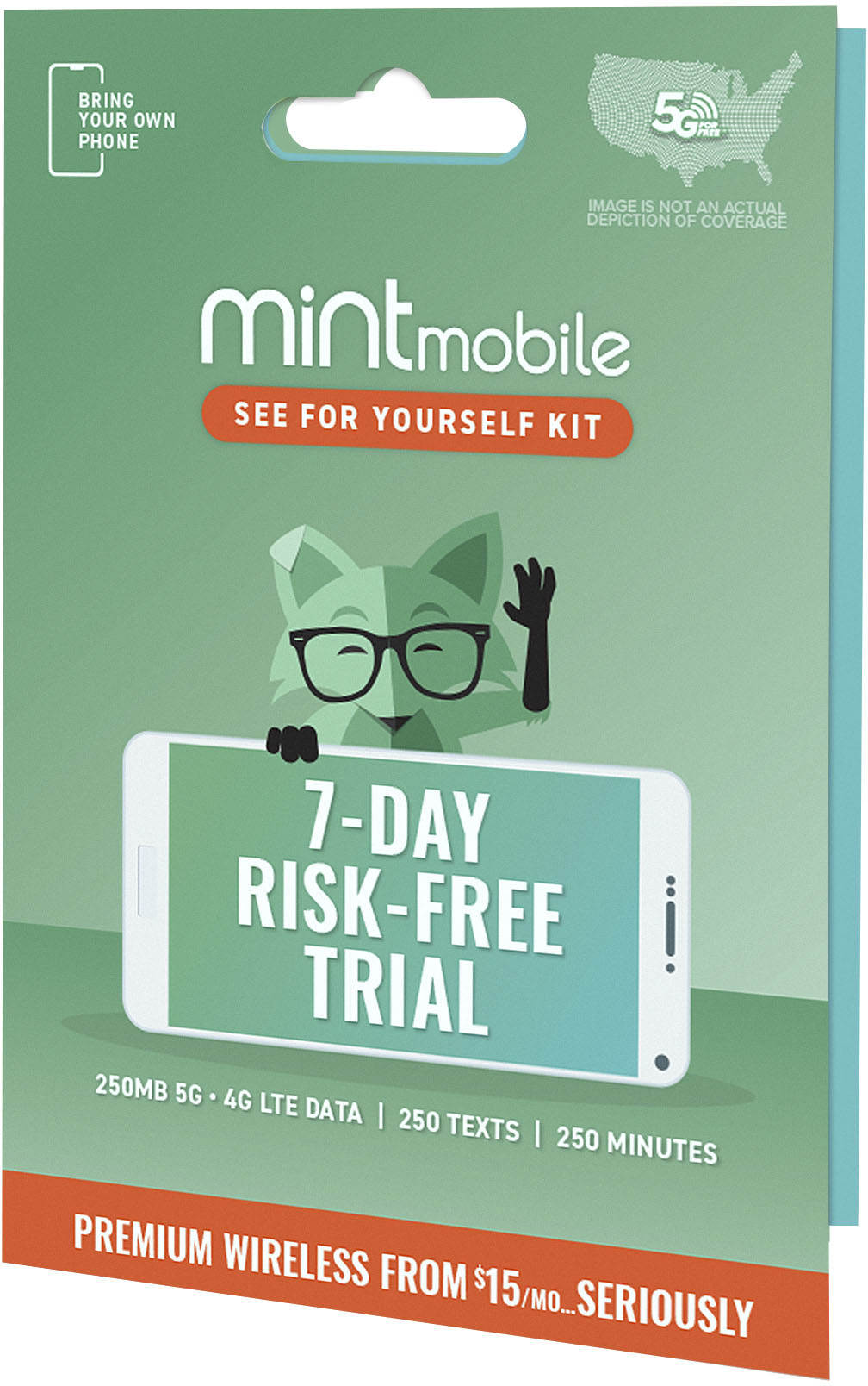 Mint Mobile - $5 Prepaid SIM Card Kit