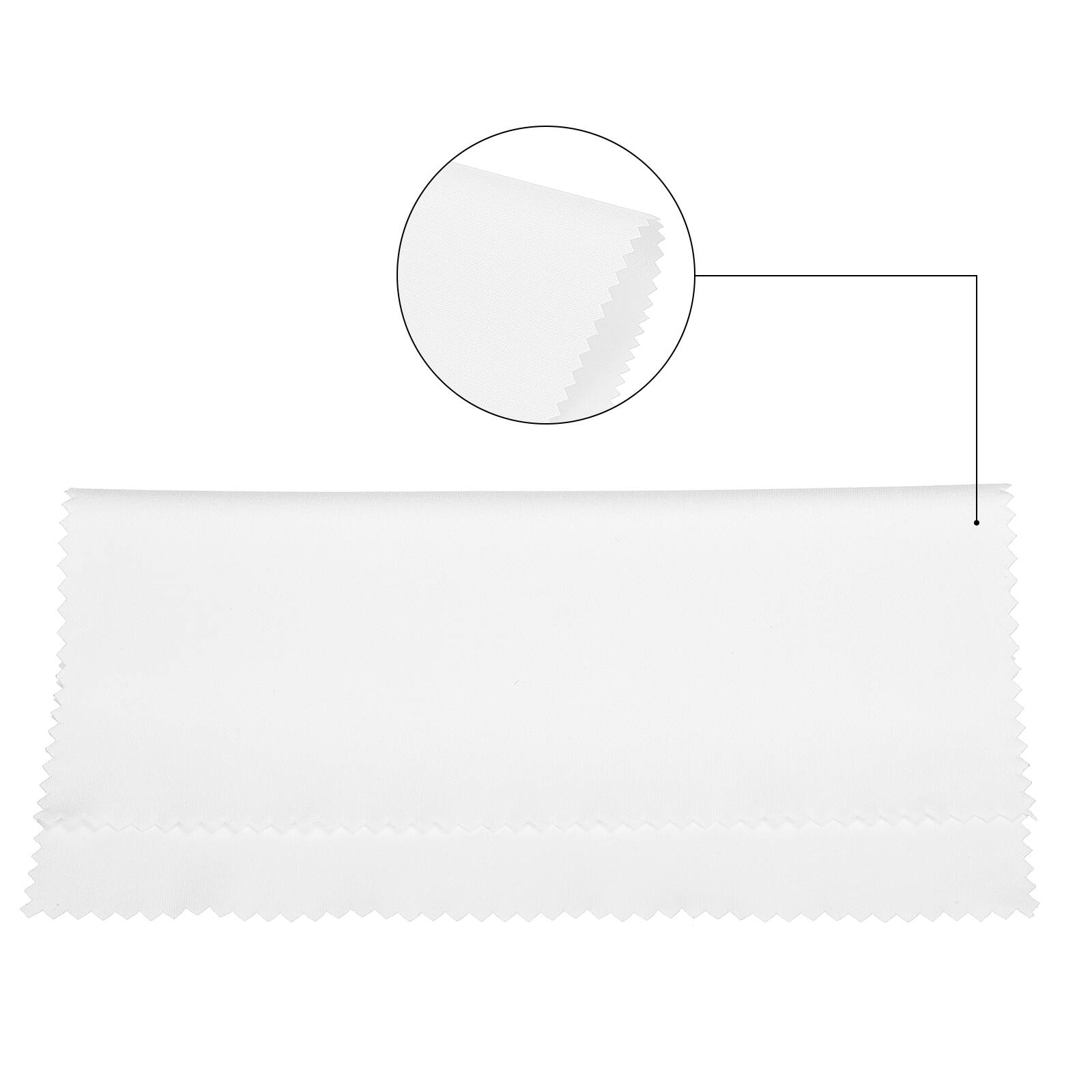 Alt View 2. Unique Bargains - Eyeglass Microfiber Cleaning Cloth 6"x6", 20pcs Soft Wipe for Lens, Eyeglasses, Screens in Individual Vinyl Pouch - White.