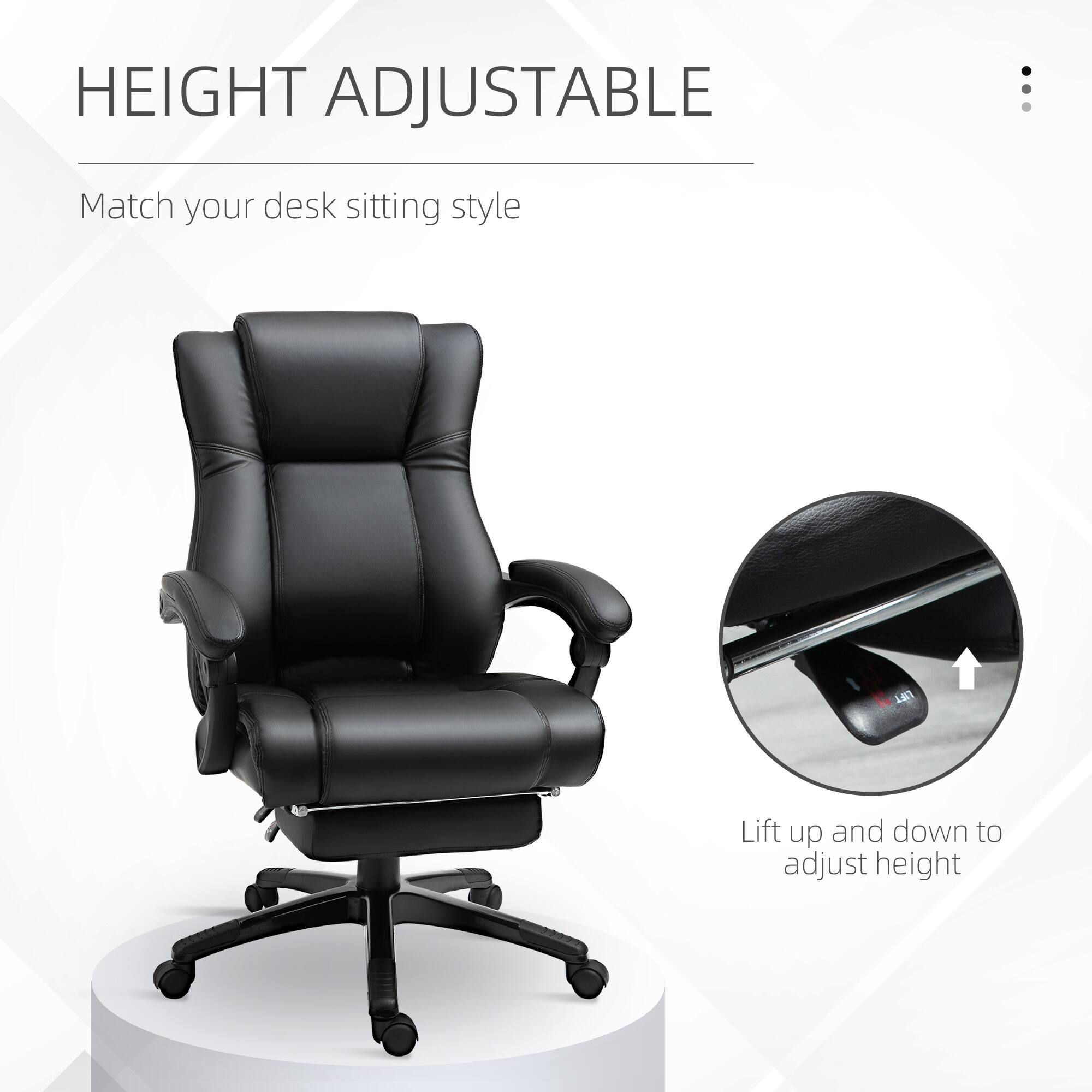 HEIGHT ADJUSTABLE
Match your desk sitting style

LET Lift up and down to adjust height