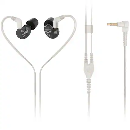 Front. Behringer - Behringer SD251-CK Studio Monitoring In-Ear Earphones, Black.