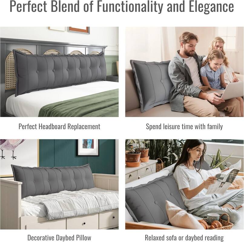 Perfect Blend of Functionality and Elegance

- Perfect Headboard Replacement
- Spend leisure time with family
- Decorative Daybed Pillow
- Relaxed sofa or daybed reading