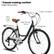 Casual cruising comfort
Upright riding position
Classic handlebar
Rear cargo rack
Step-through frame
Anti-slip tires