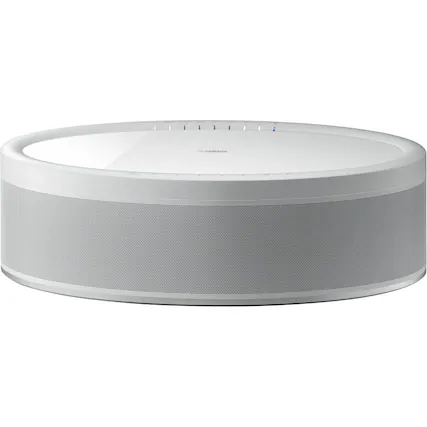Front. Yamaha - MusicCast 50 70W Hi-Res Wireless Speaker for Streaming Music - White.