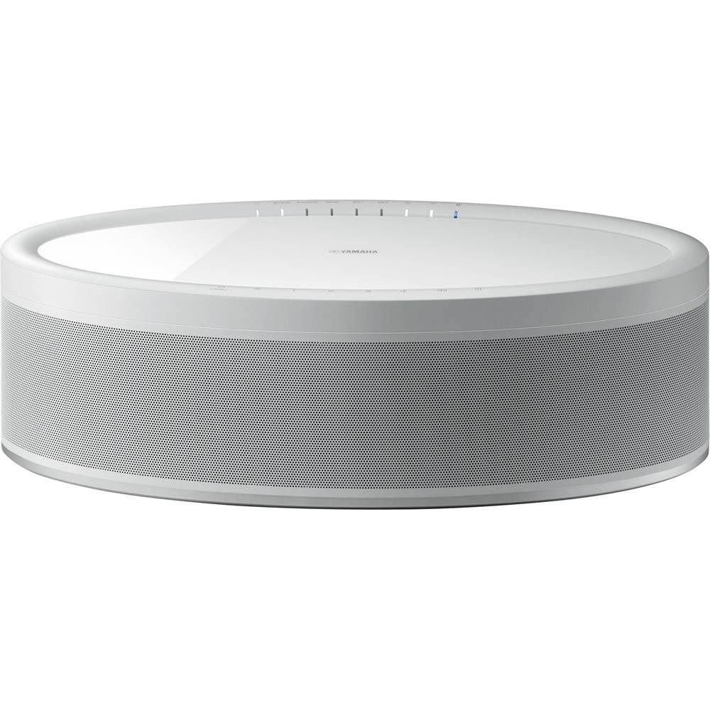 Front. Yamaha - MusicCast 50 70W Hi-Res Wireless Speaker for Streaming Music - White.