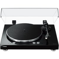 Yamaha - MusicCast WiFi Music Streaming Turntable - Piano Black - Front_Zoom