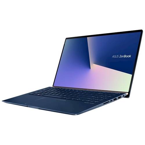Left View: ASUS - Zenbook 15 15.6" Laptop - Intel Core i7 - 16GB Memory - NVIDIA GeForce GTX 1050 Max-Q - 512GB Solid State Drive - Royal Blue