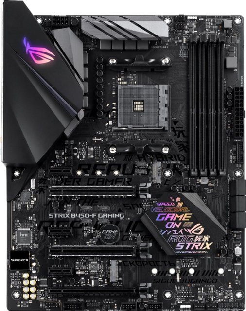 ASUS ROG Strix B450-F Gaming (Socket AM4) USB 3.1 Gen 2 AMD Motherboard ...