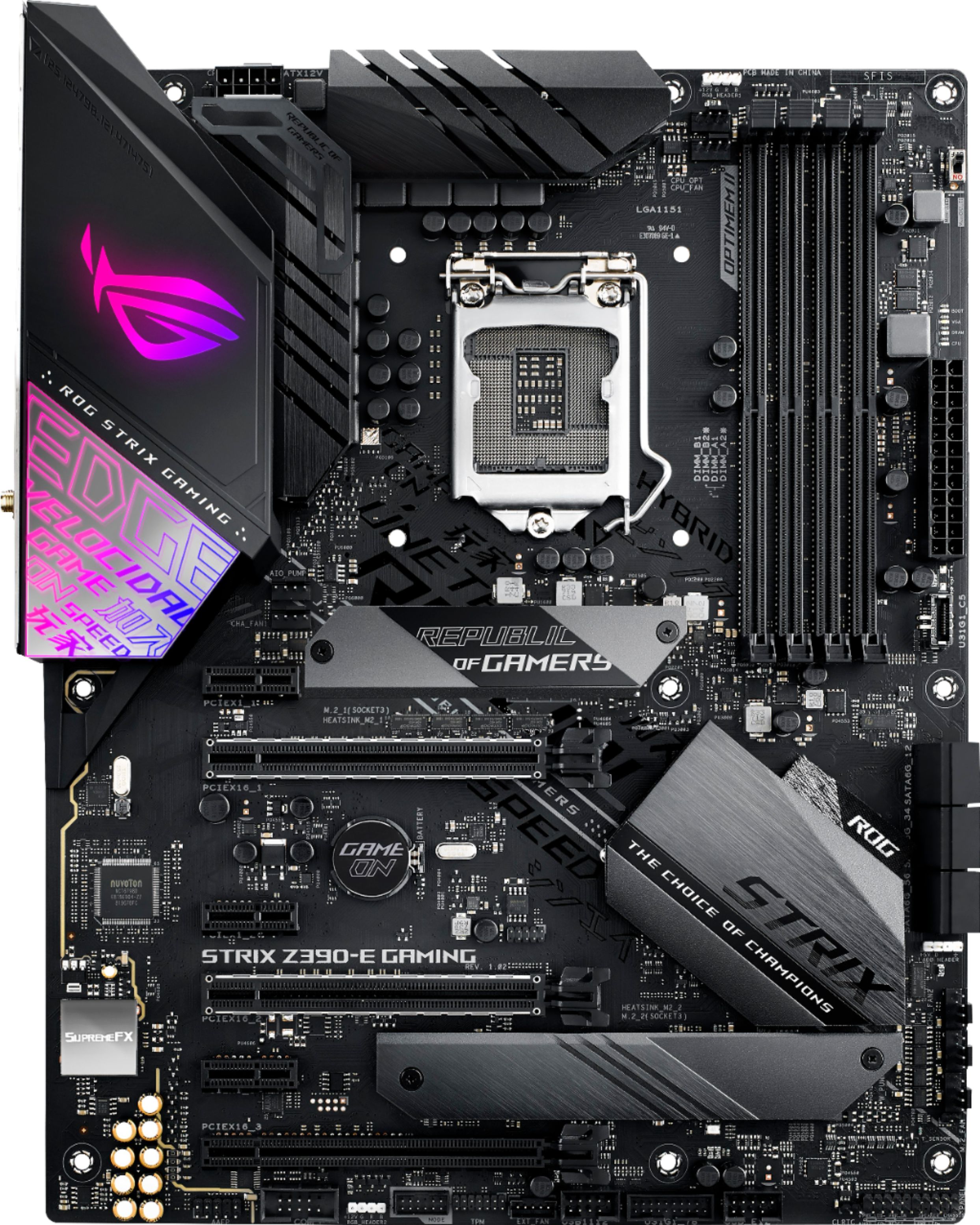 Asus Rog Strix Z390 E Gaming Socket Lga1151 Usb 3 1 Gen 1 Intel Motherboard With Led Lighting Rog Strix Z390 E Gaming Best Buy