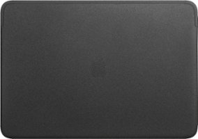 Apple - Leather Sleeve for 16-inch MacBook Pro - Black - Front_Zoom