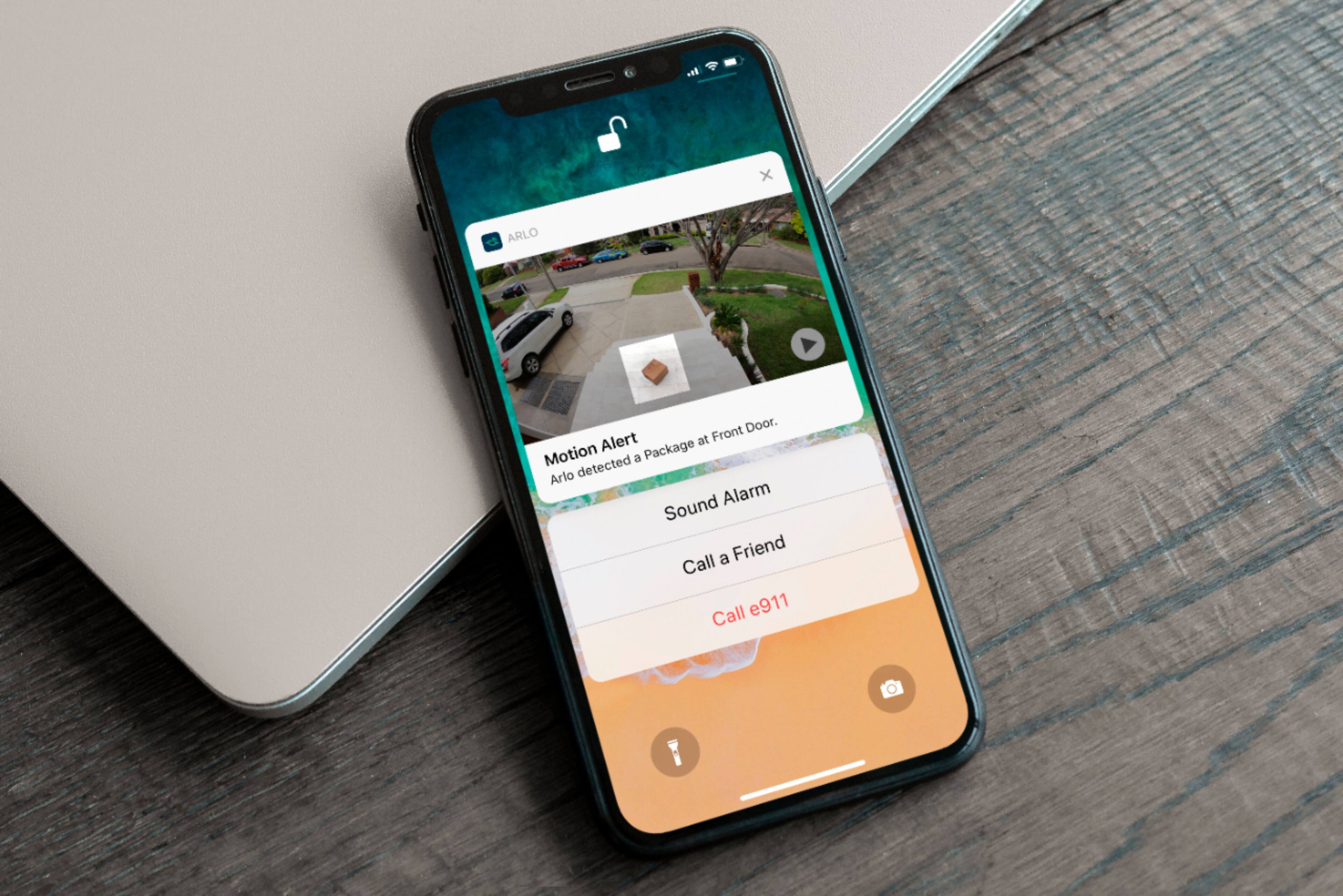 Alt View 17. Arlo - Ultra 3-Camera Indoor/Outdoor Wire Free 4K HDR Security Camera System - White.