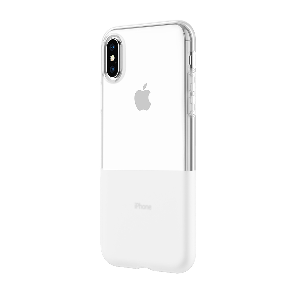 Left View: kate spade new york - Half Clear Crystal Case for Apple® iPhone® XS Max - Silver