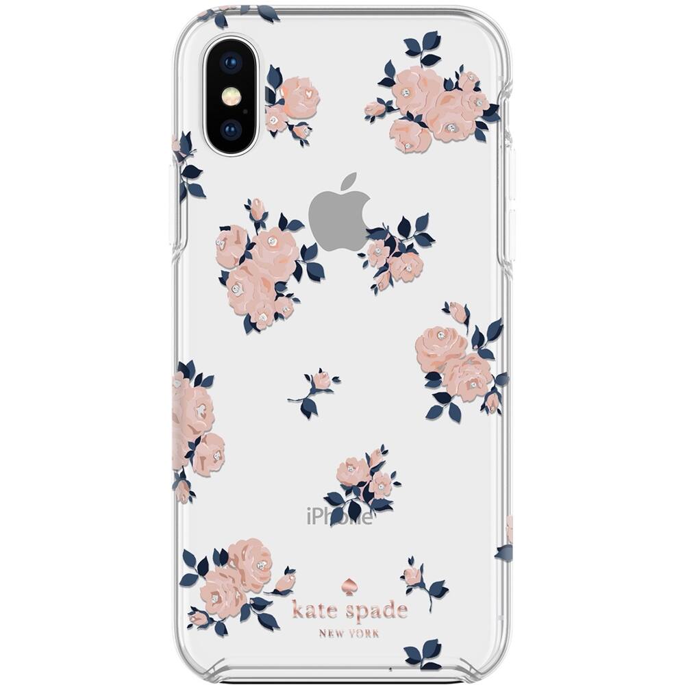 Alt View 13. kate spade new york - Protective Hardshell Case for Apple® iPhone® XS Max - Navy/Gold/Rose Gold/Happy Rose Pink/Crystal Gems.